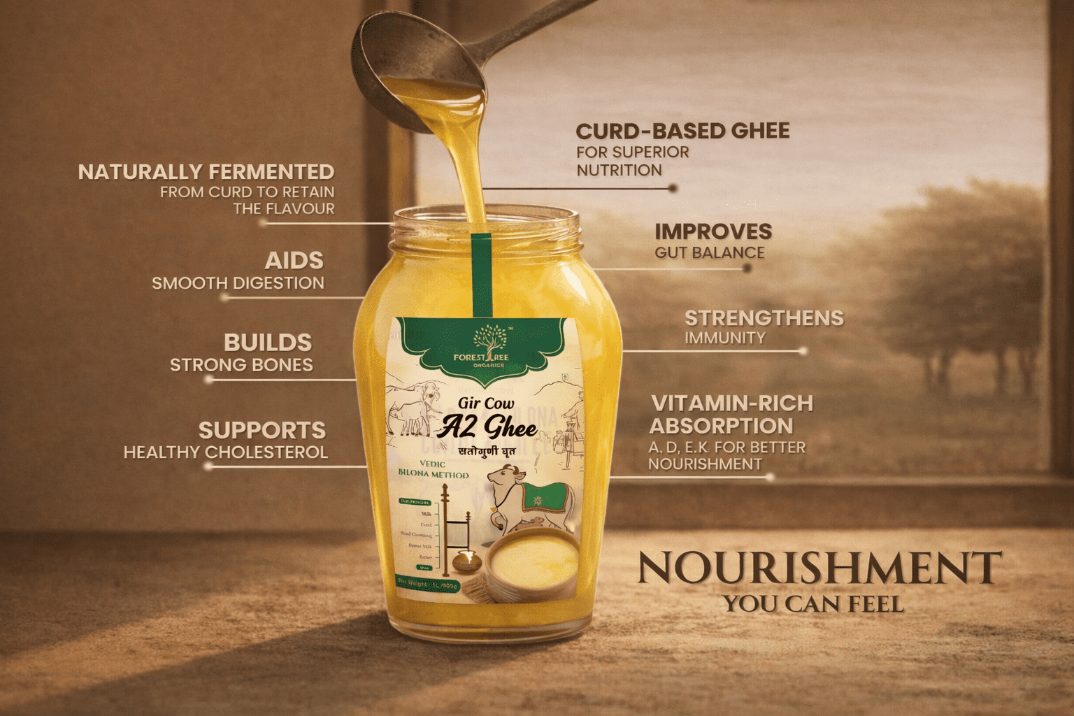 a2 gir cow ghee made with bilona method